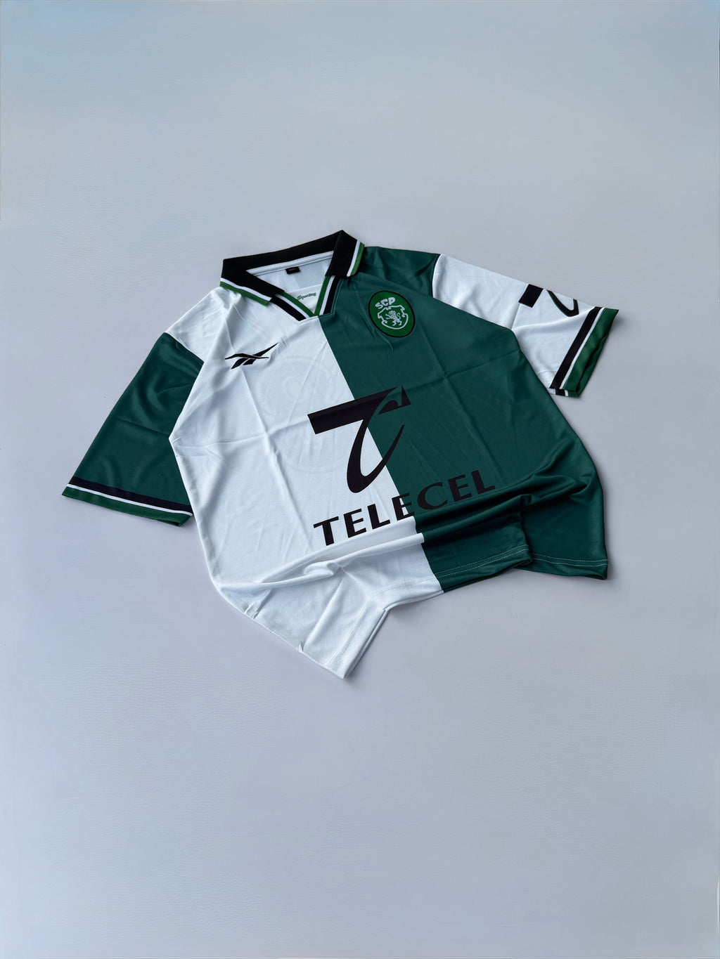 C.RONALDO 28 SPORTING 1998/99 RETRO THIRD KIT FIVE SLEEVE EMBROIDERY
