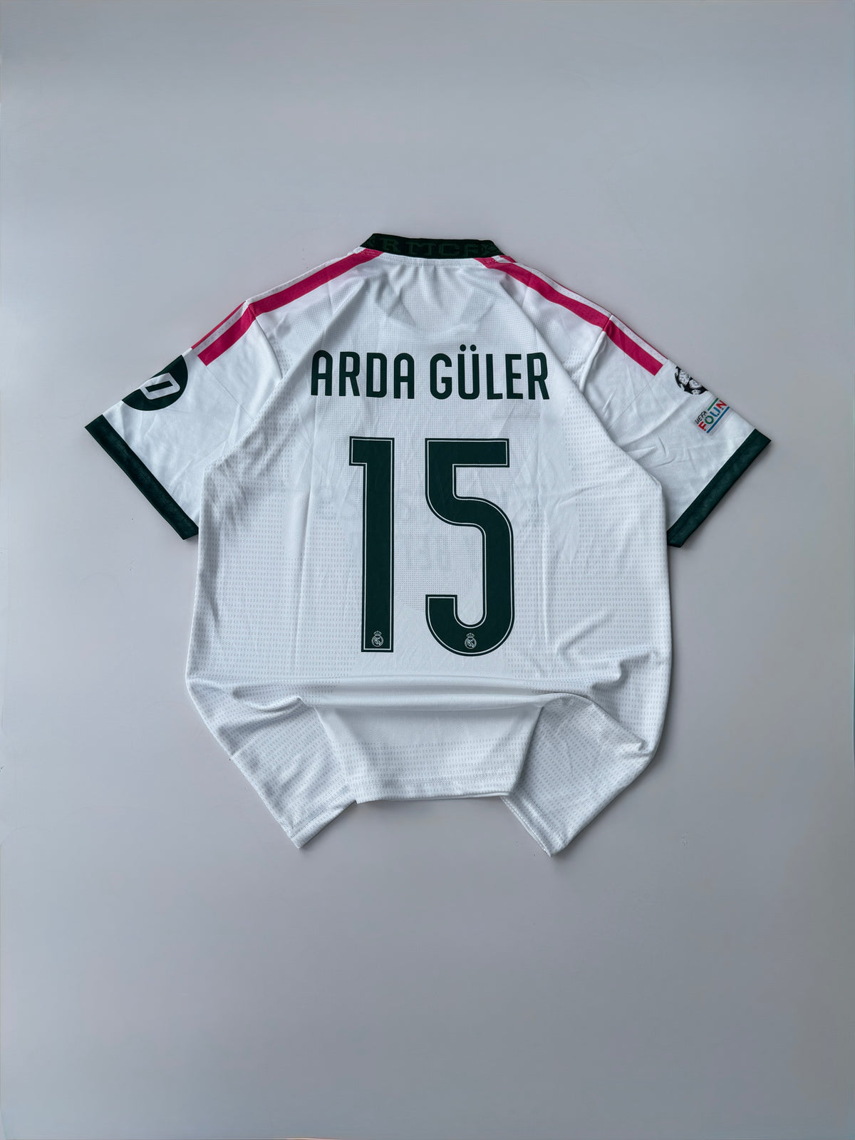 ARDA GULER 15 REAL MADRID 2026/27 HOME KIT EMBROIDERY