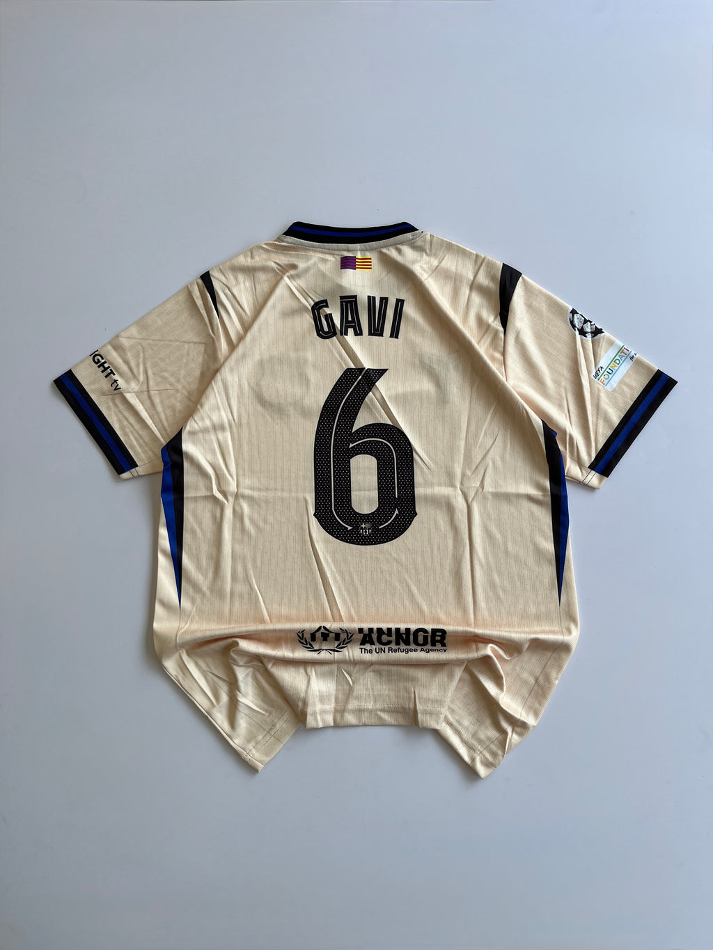 GAVI 6 BARCELONA 2025/26 NEW SEASON AWAY  KIT EMBROIDERY