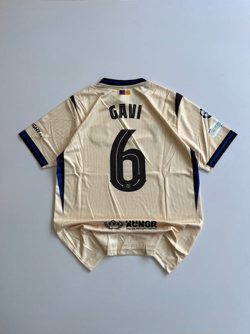 GAVI 6 BARCELONA 2025/26 NEW SEASON AWAY  KIT EMBROIDERY
