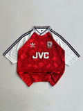 ADAMS 6 ARSENAL 1990/92 RETRO HOME KIT FIVE SLEEVE EMBROIDERY