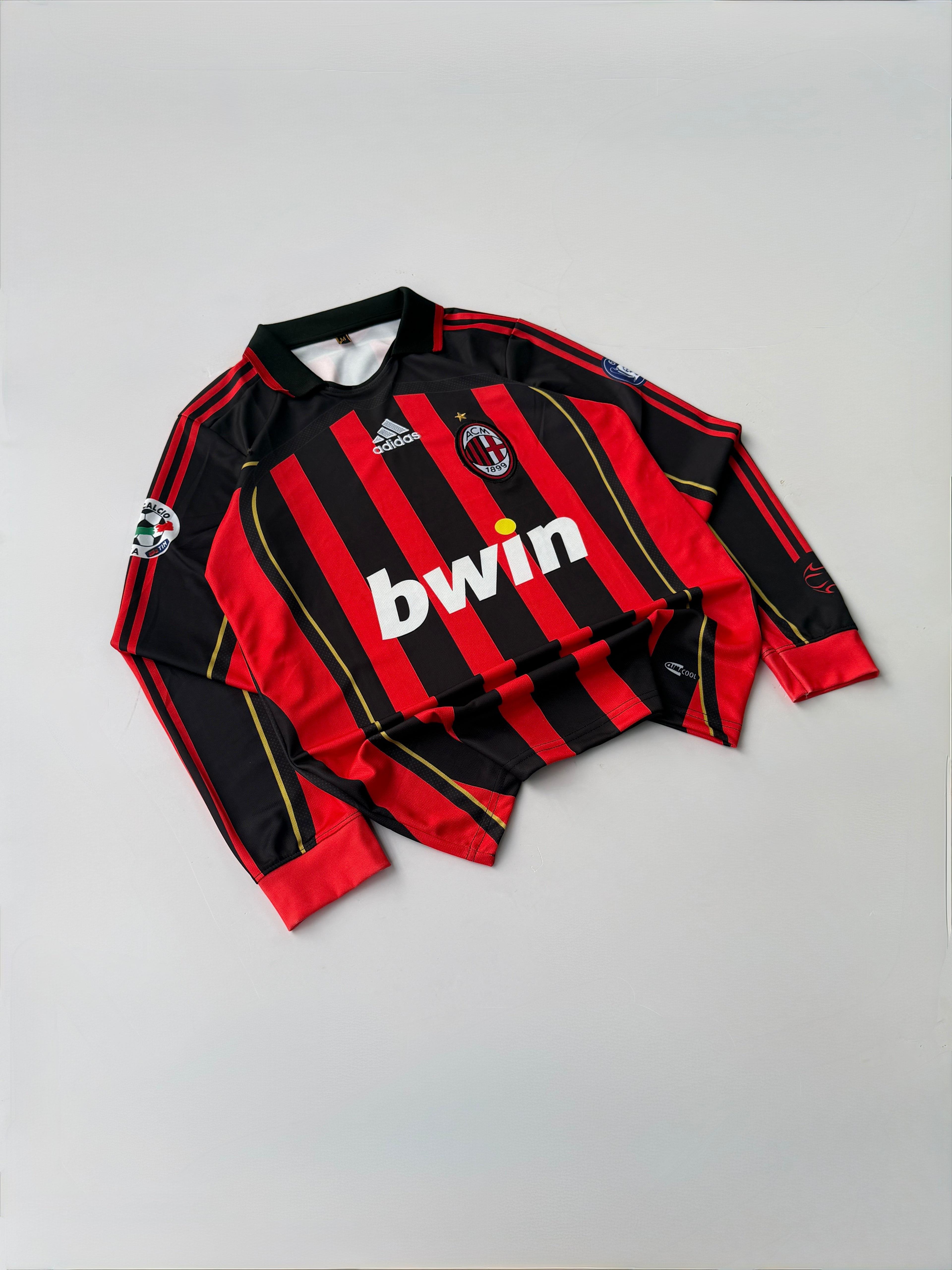 KAKA 22 ACMILAN 2006/07 RETRO HOME KIT EMBROIDERY FULL SLEEVE