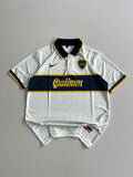 MARADONA 10 VINTAGE-STYLE BOCA JUNIORS 1996/97 AWAY KIT EMBROIDERY