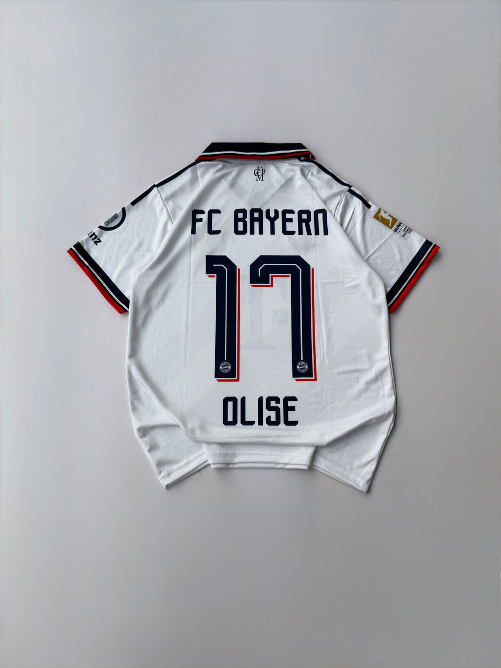 OLISE 17 BAYERN MUNICH 2026/27 AWAY KIT EMBROIDERY POLO