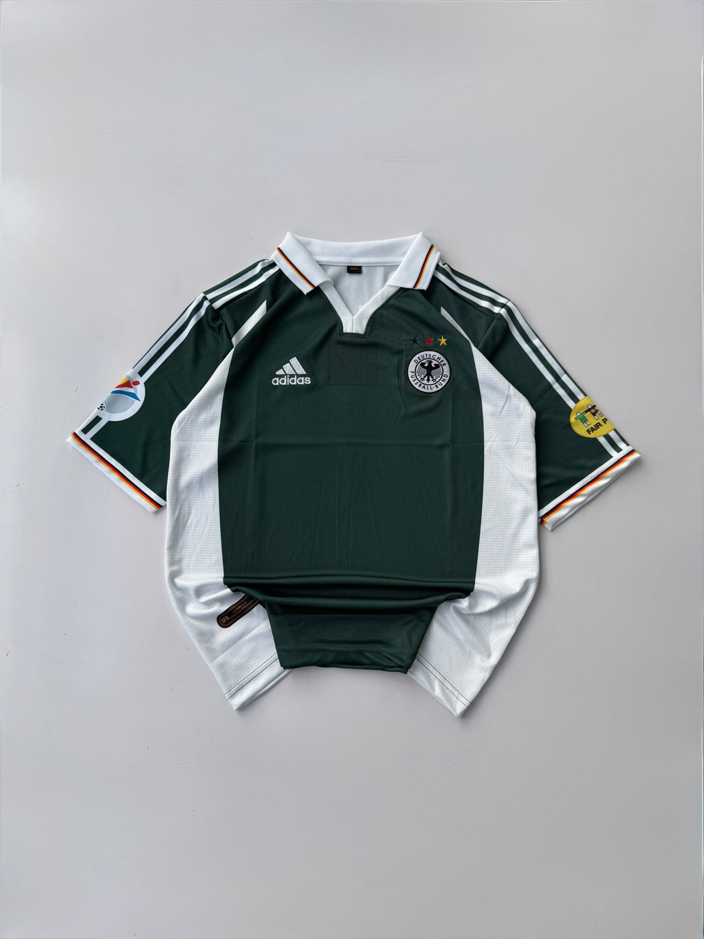 BALLACK 13 GERMANY 2000/02 RETRO AWAY KIT EMBROIDERY FIVE SLEEVE COLLER