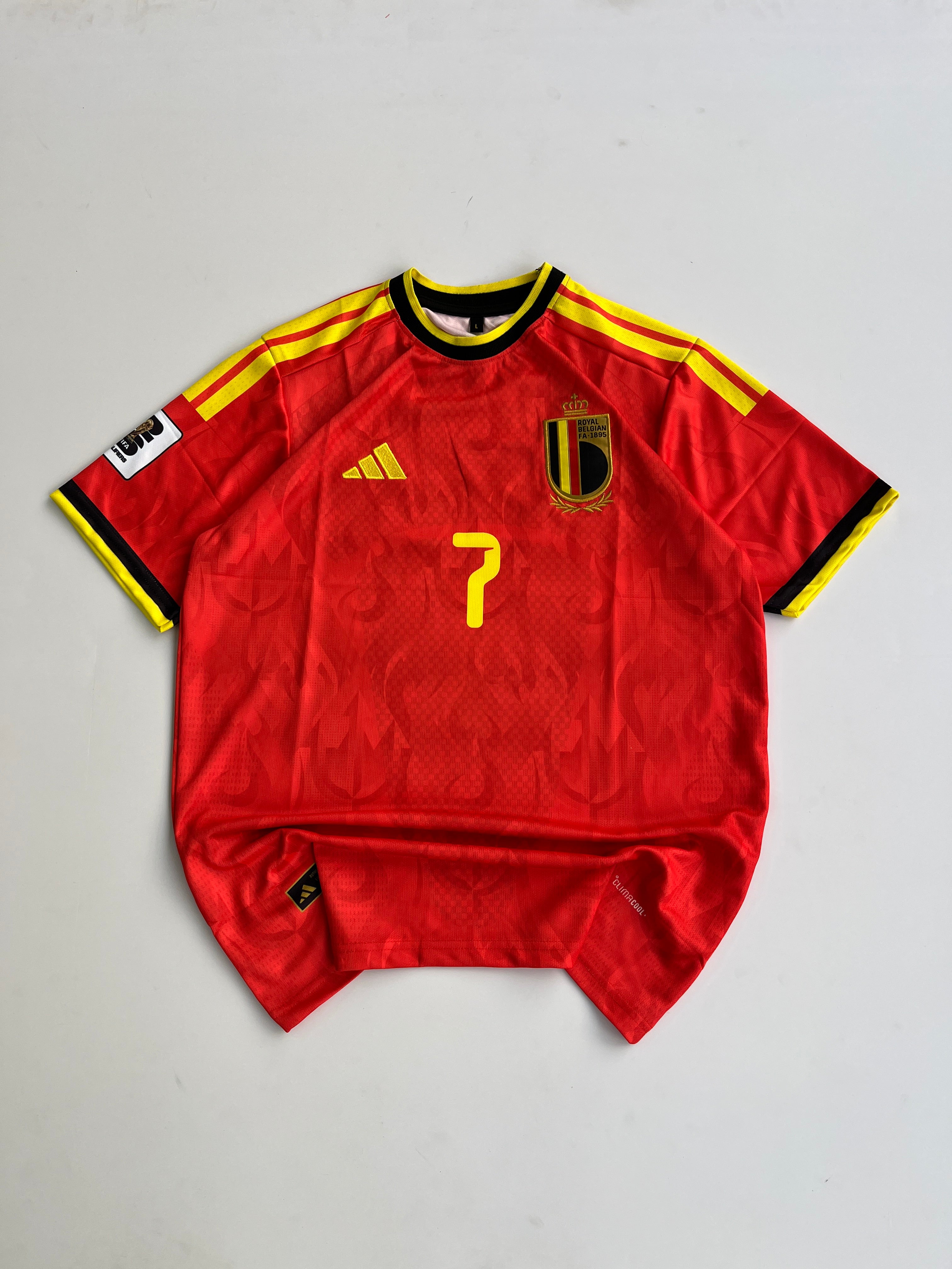 DE BRUYNE 7 BELGIAM 2026 WORLDCUP HOME KIT  EMBROIDERY