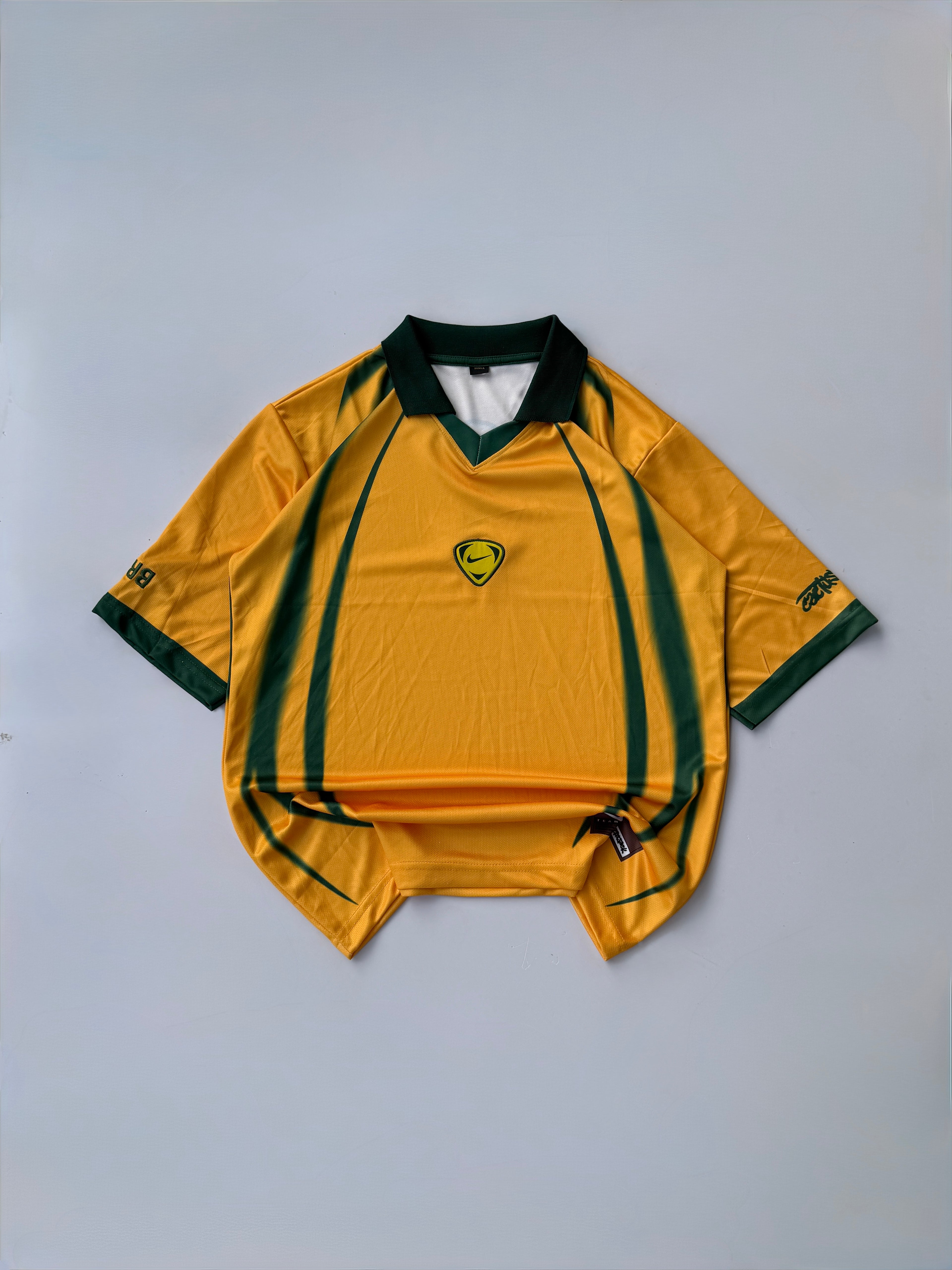NO NAME BRAZIL CACTUS X NIKE T90 VINTAGE  FIVE SLEEVE EMBROIDERY POLO
