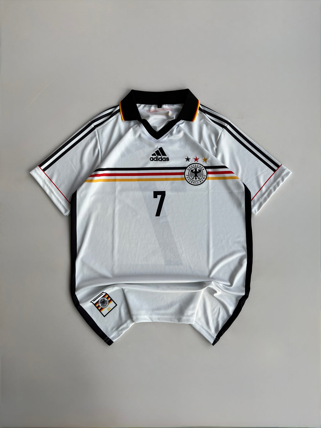 MOLLER 7 GERMANY 1998/00 RETRO HOME KIT EMBROIDERY POLO