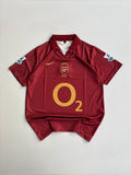 HENRY 14 ARSENAL 2005-2006 RETRO HOME KIT EMBROIDERY POLO