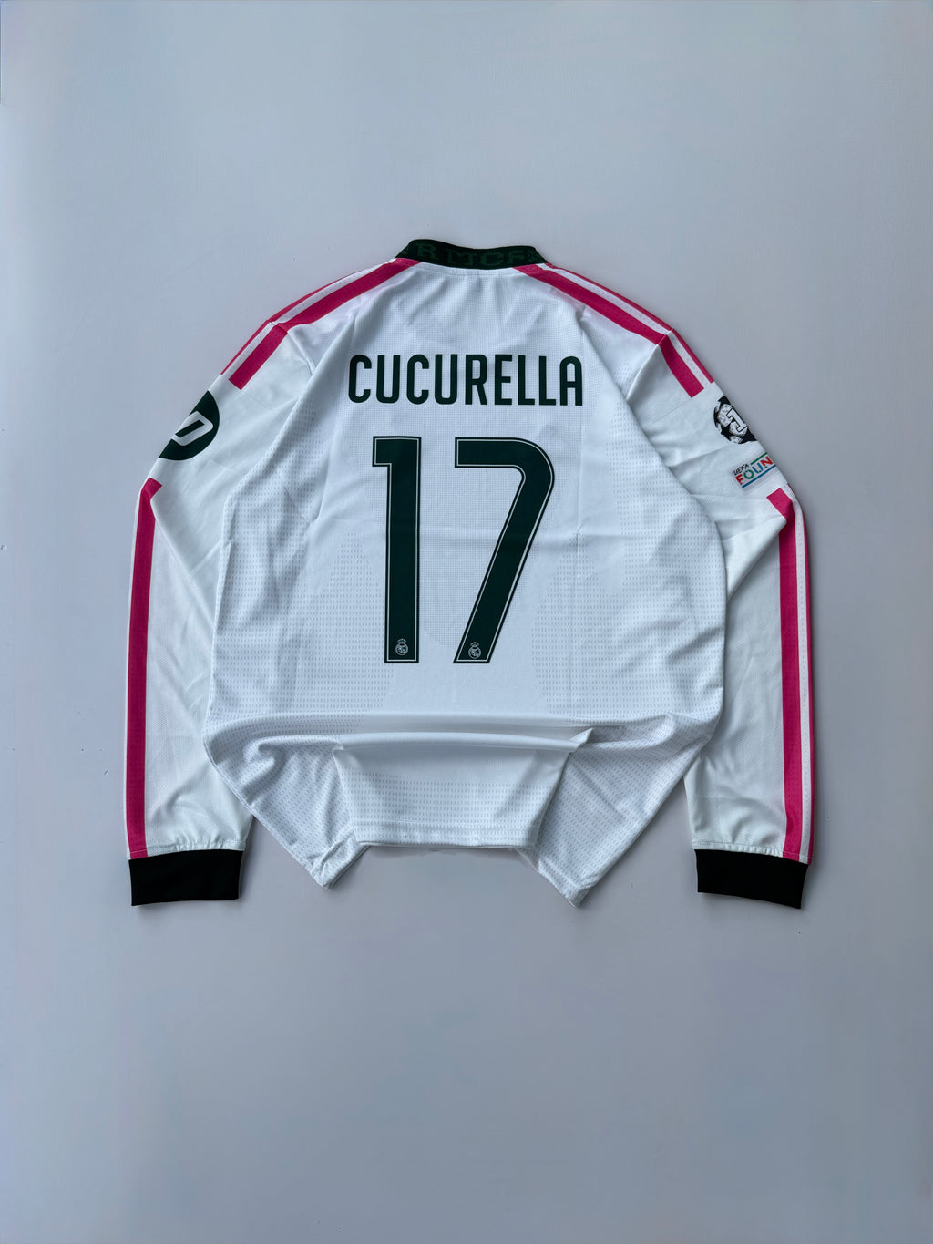 CUCURELLA 17 REAL MADRID 2026/27 HOME KIT FULL SLEEVE EMBROIDERY