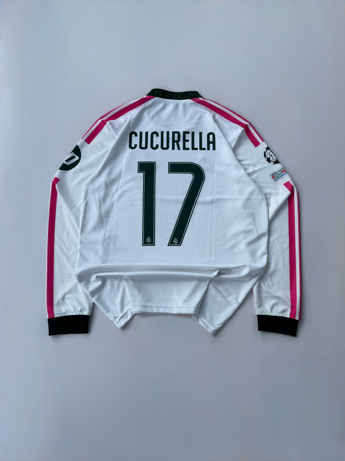 CUCURELLA 17 REAL MADRID 2026/27 HOME KIT FULL SLEEVE EMBROIDERY