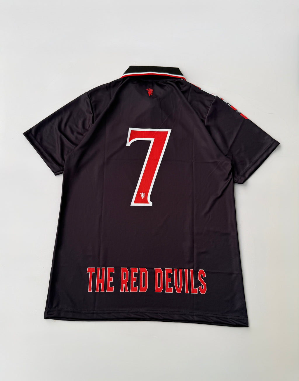 MANCHESTER UNITED NO 7 RETRO STYLE INSPIRED EMBROIDERY POLO KIT