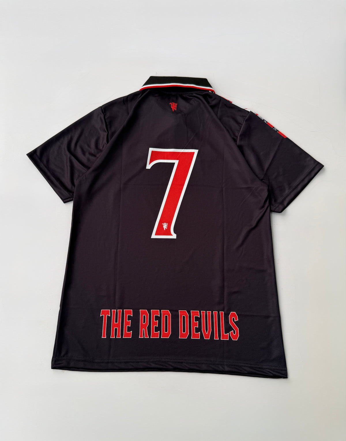 MANCHESTER UNITED NO 7 RETRO STYLE INSPIRED EMBROIDERY POLO KIT