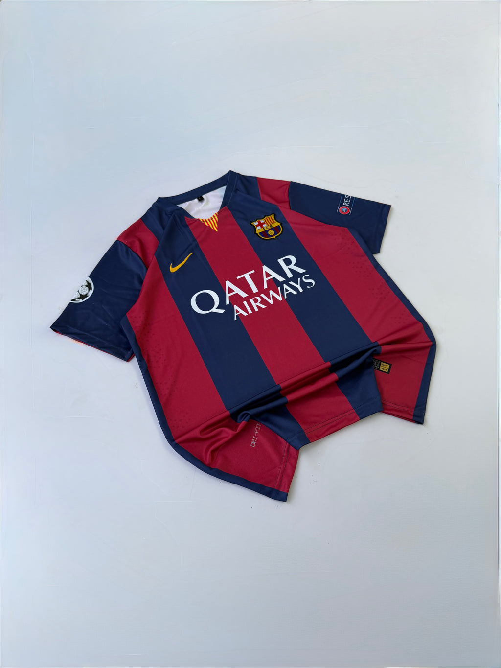 NEYMAR JR 11 FC BARCELONA 2014/15 HOME KIT EMBROIDERY