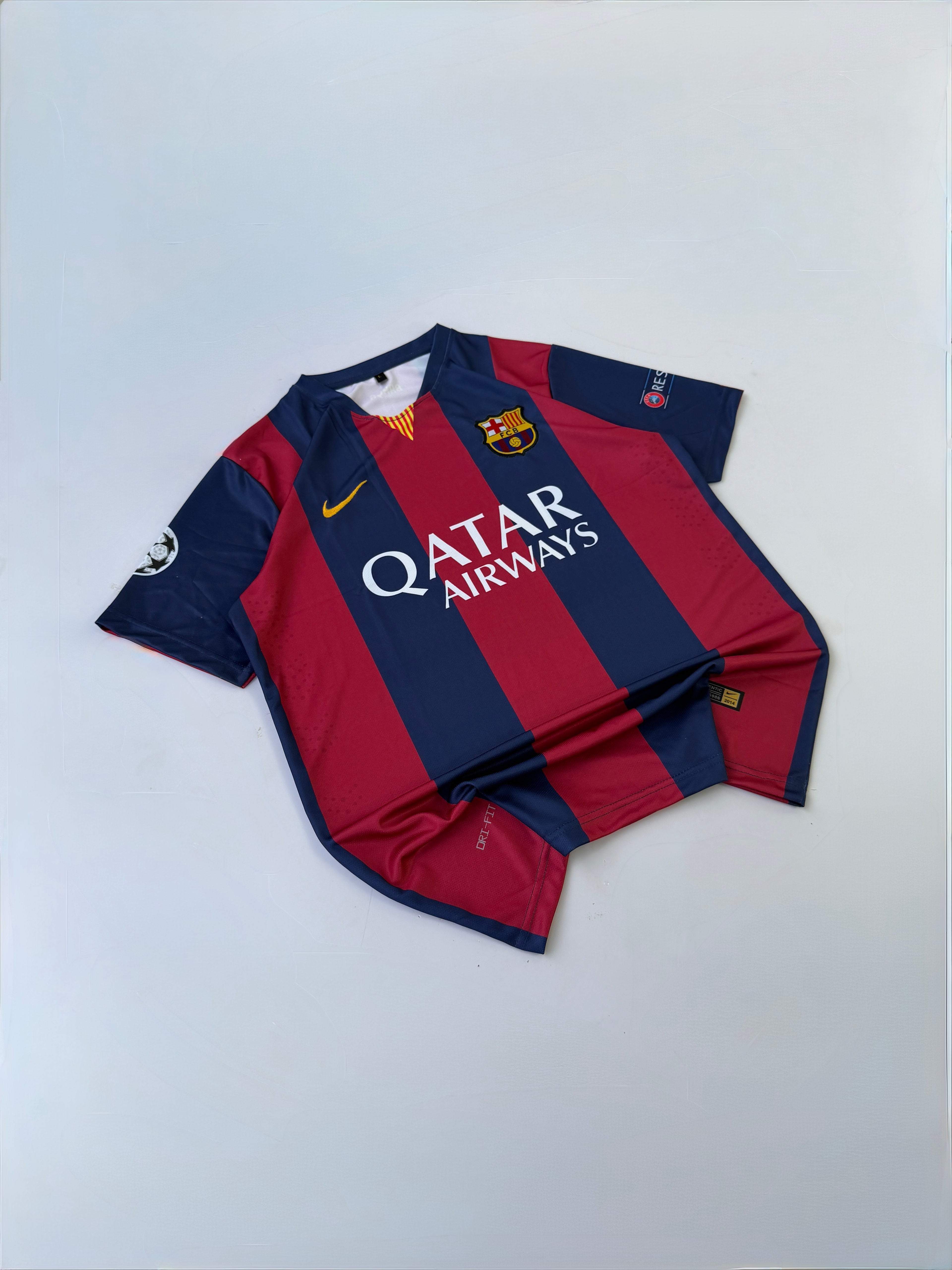 NEYMAR JR 11 FC BARCELONA 2014/15 HOME KIT EMBROIDERY