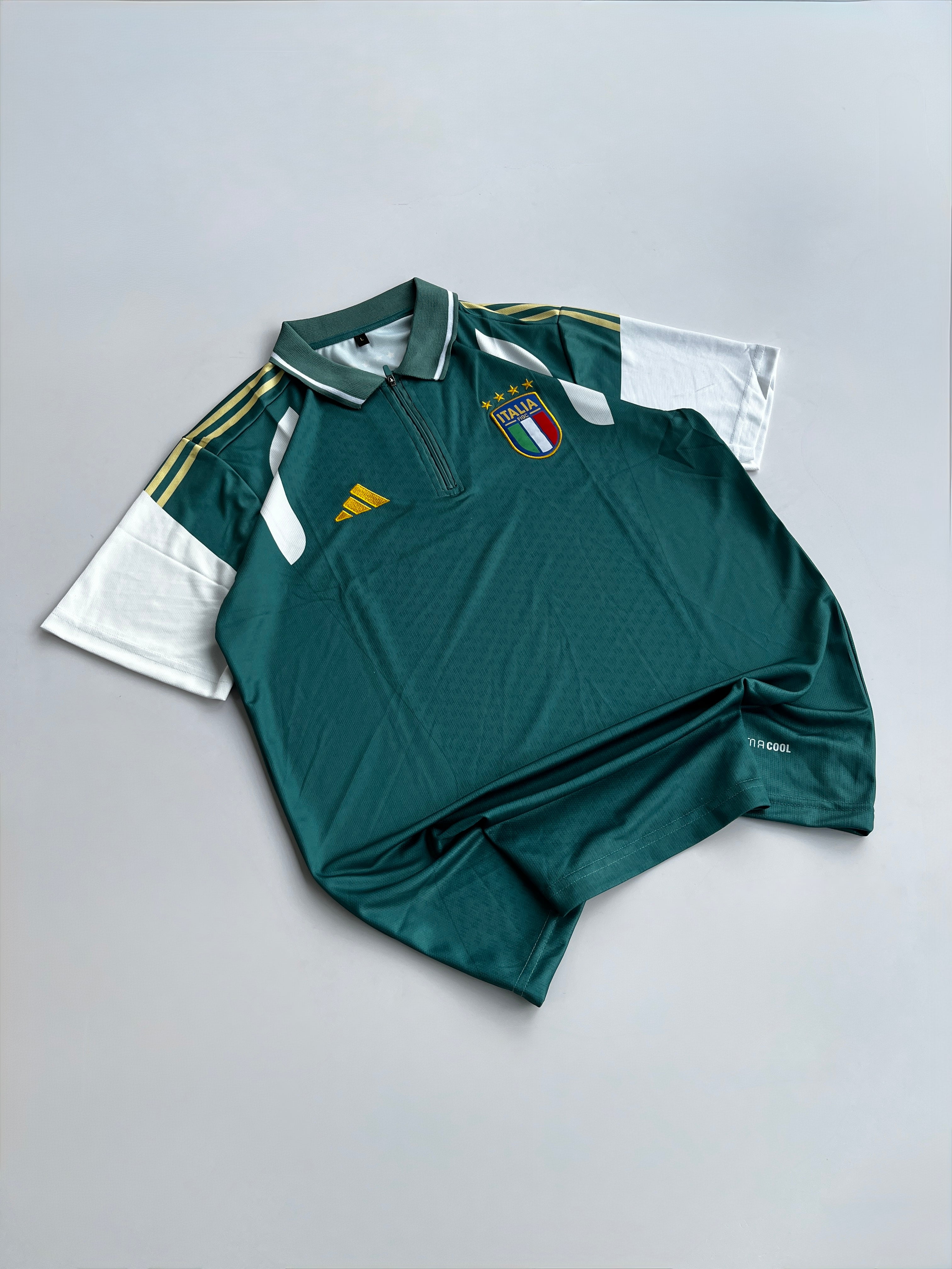 NO NAME 3 ITALY 2026 FIGC PRESENTATION POLO JERSEY EMBROIDERY