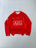 RONALDO 7 MANCHESTER UNITED 2007/08 /RETRO HOME KIT FULL SLEEVE EMBROIDERY