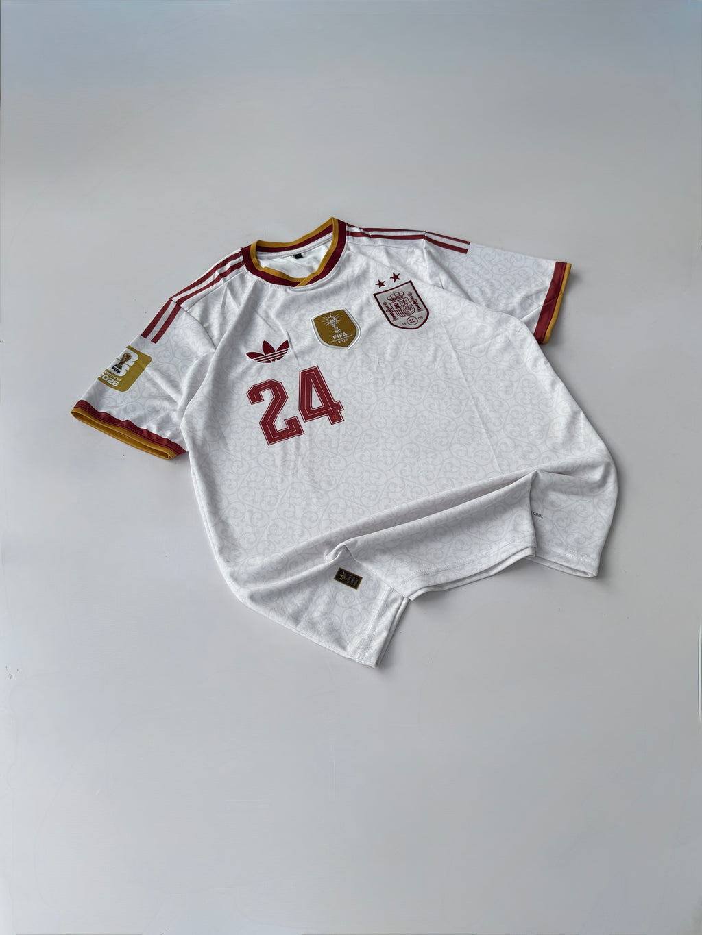 CUCURELLA 24 TWO STAR SPAIN 2025/26 AWAY KIT EMBROIDERY