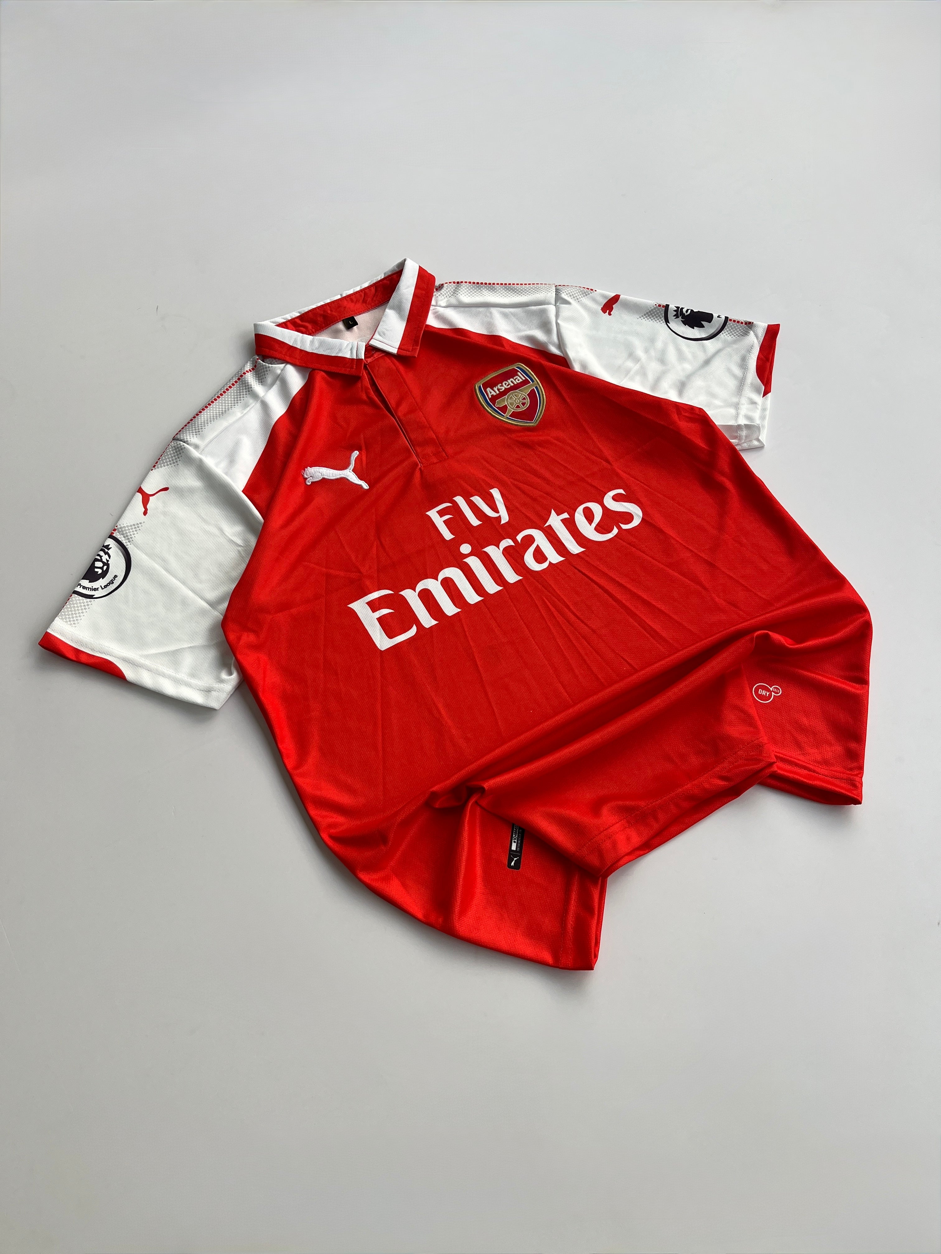 MESUT OZIL 11 ARSENAL 2017-18 HOME KIT EMBROIDERY POLO