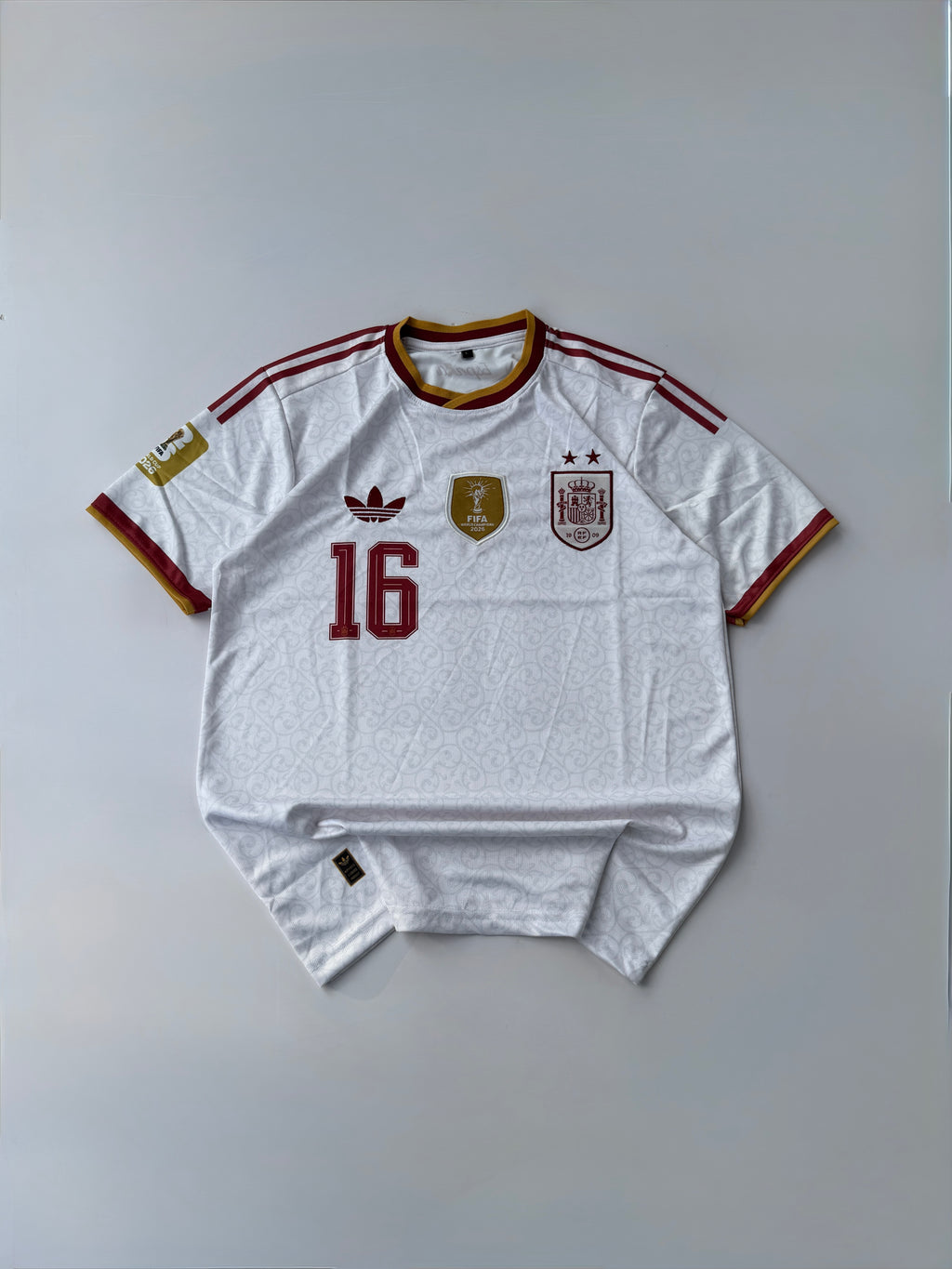 RODRIGO 16 TWO STAR SPAIN 2025/26 AWAY KIT EMBROIDERY