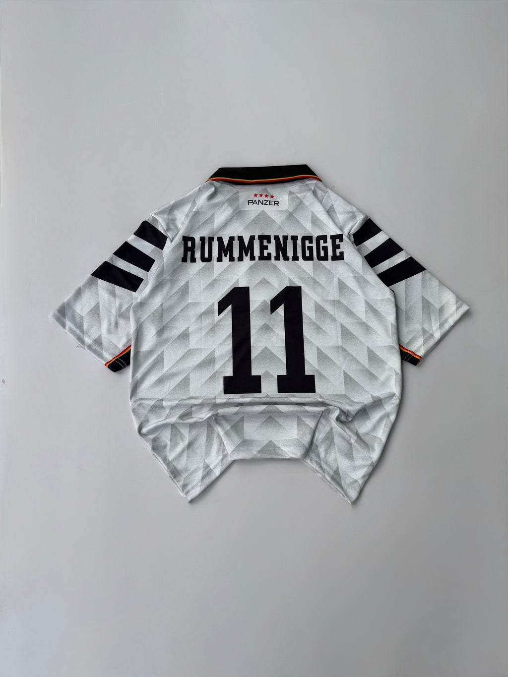 RUMMENIGGE 11 GERMANY NATIONAL TEAM INSPIRED HOME KIT  FIVE SLEEVE EMBROIDERY