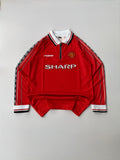 BECKHAM 7 MANCHESTER UNITED 1998-99 RETRO HOME KIT FULL SLEEVE EMBROIDERY