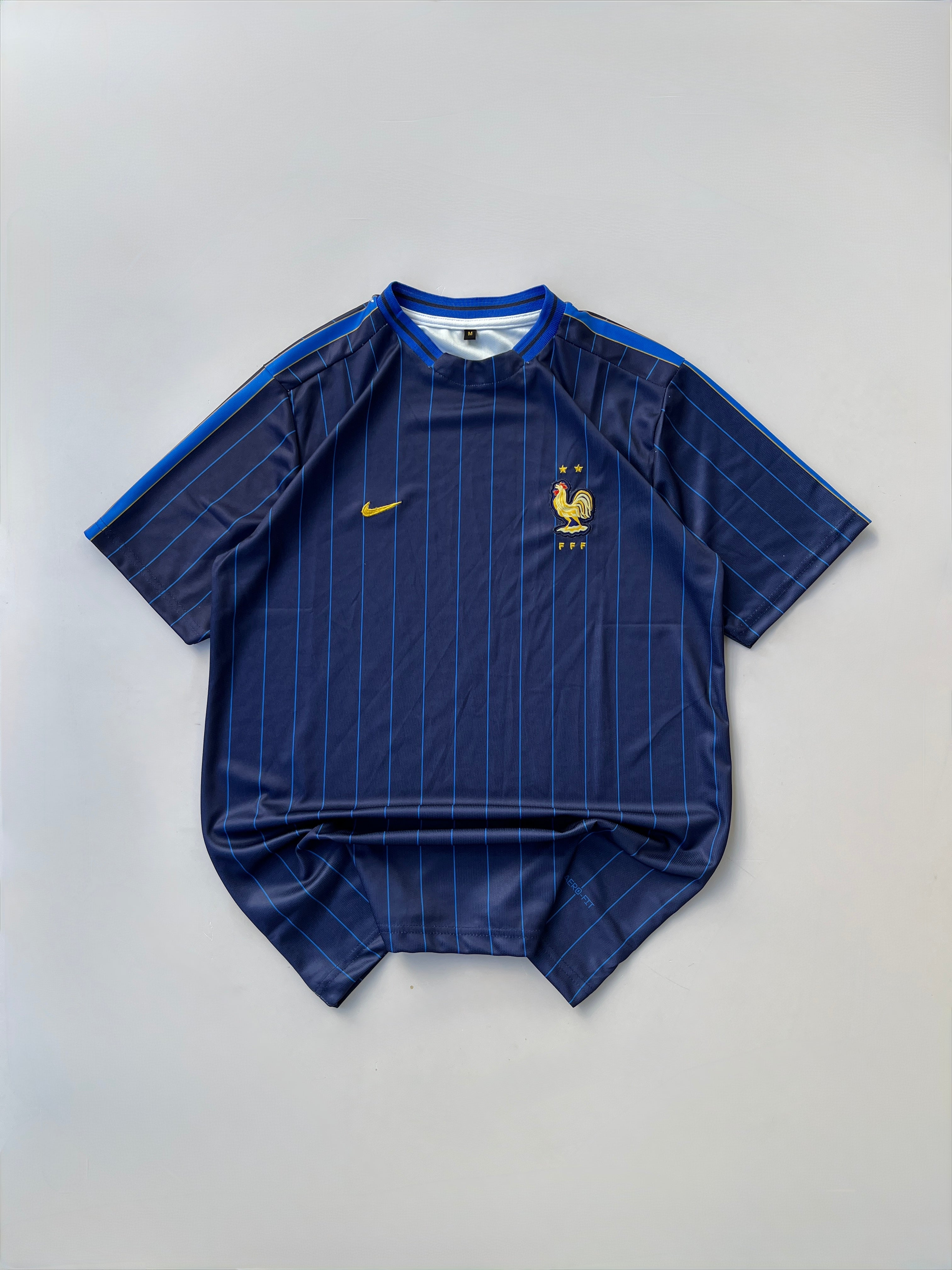 NO NAME FRANCE VINTAGE STYLE STRIP JERSEY EMBROIDERY