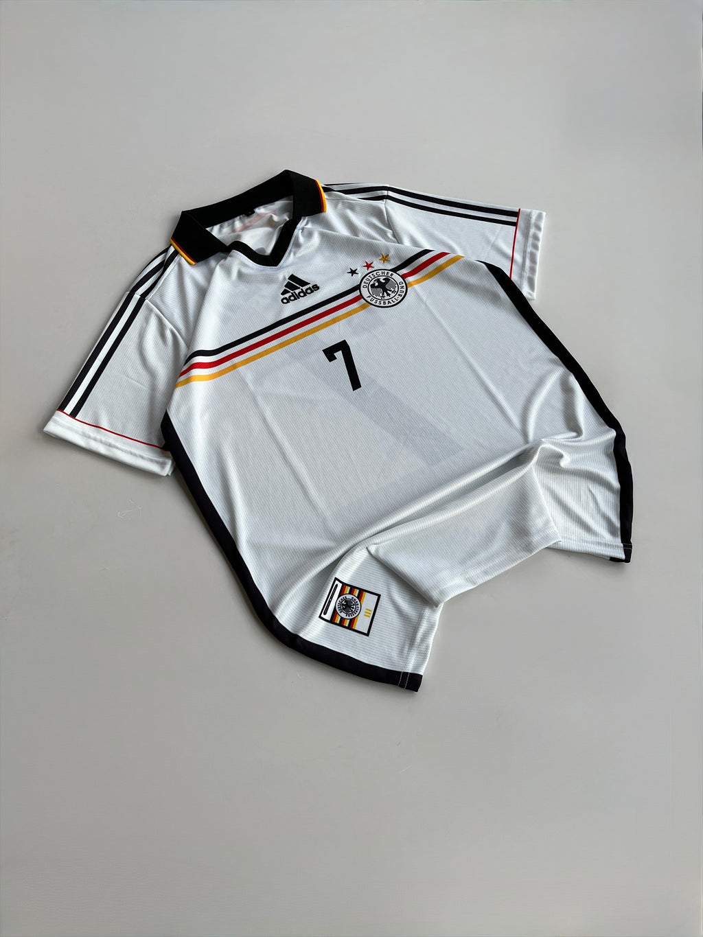 MOLLER 7 GERMANY 1998/00 RETRO HOME KIT EMBROIDERY POLO