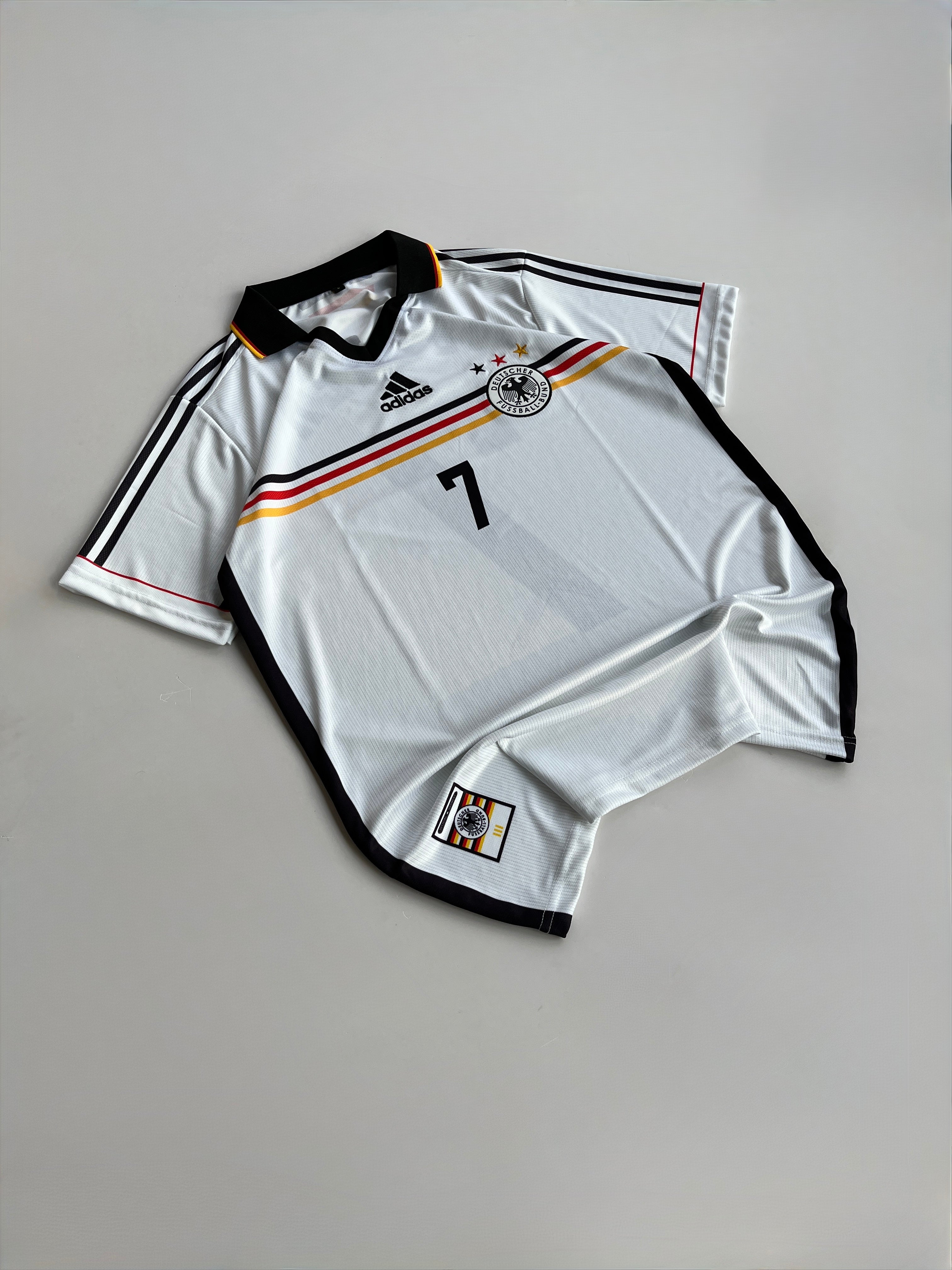 MOLLER 7 GERMANY 1998/00 RETRO HOME KIT EMBROIDERY POLO