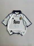 R.CARLOS 3 REAL MADRID 1999/00 RETRO HOME KIT EMBROIDERY FIVE SLEEVE