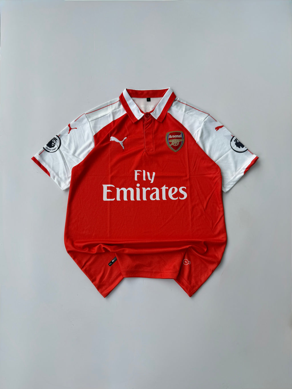 OZIL 11 ARSENAL 2017/18 HOME KIT EMBROIDERY POLO