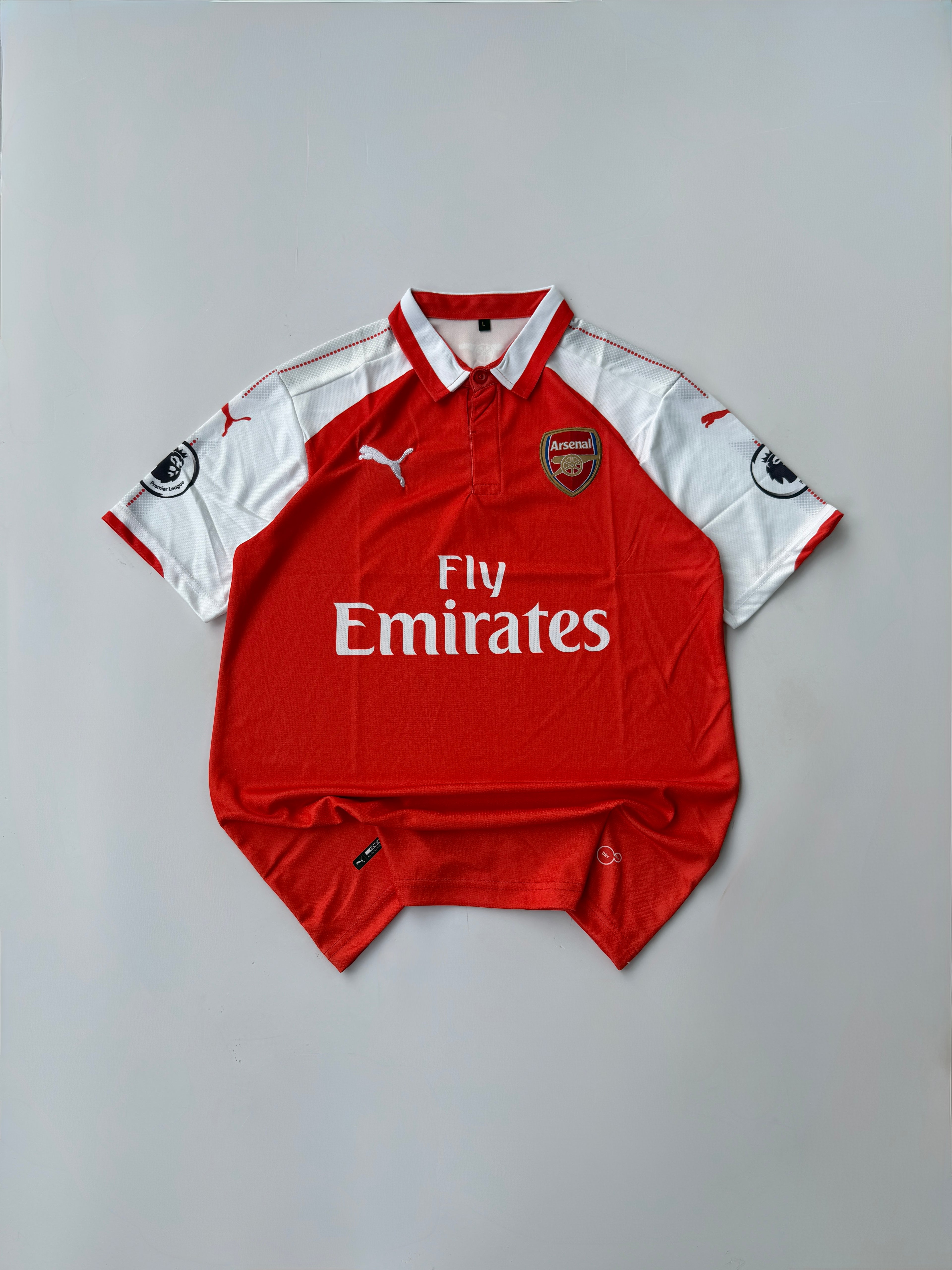 OZIL 11 ARSENAL 2017/18 HOME KIT EMBROIDERY POLO