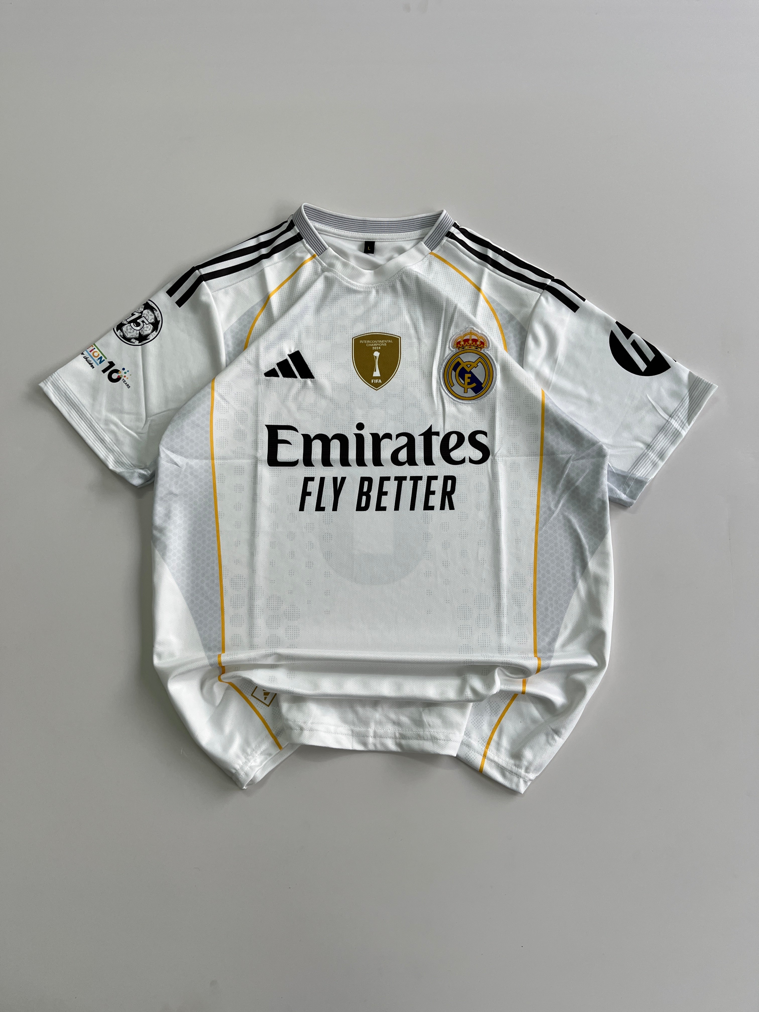 VALVERDE 8 REAL MADRID 2025/26 SEASON HOME  KIT EMBROIDERY