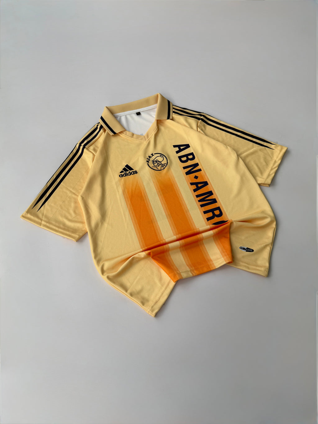 CRUYFF 14 AJAX 2004/05 RETRO AWAY KIT FIVE SLEEVE EMBROIDERY
