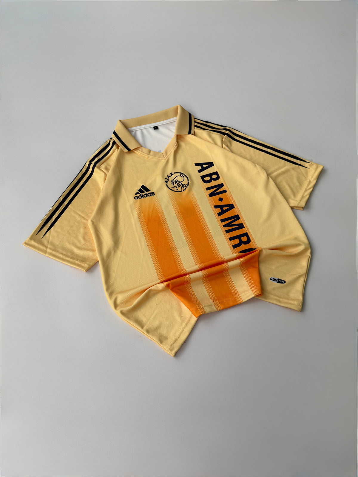 CRUYFF 14 AJAX 2004/05 RETRO AWAY KIT FIVE SLEEVE EMBROIDERY