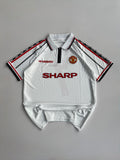BECKHAM 7 MANCHESTER UNITED 1998/99 RETRO  AWAY  KIT EMBROIDERY POLO