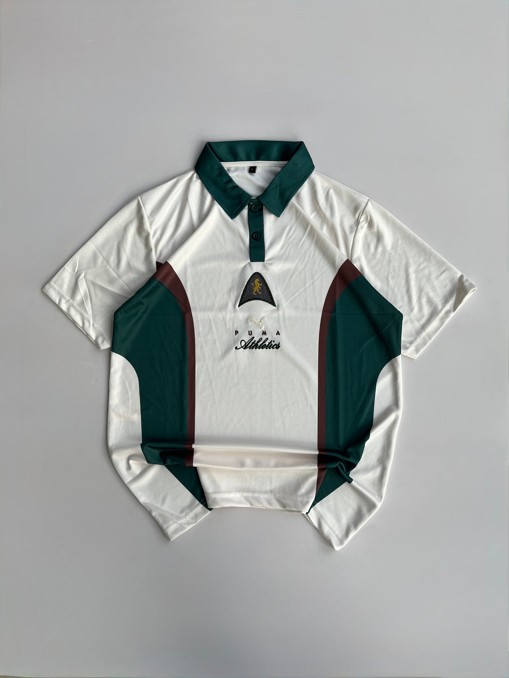 NO NAME PUMA PLAYERS LANE MENS VINTAGE JERSEY EMBROIDERY POLO