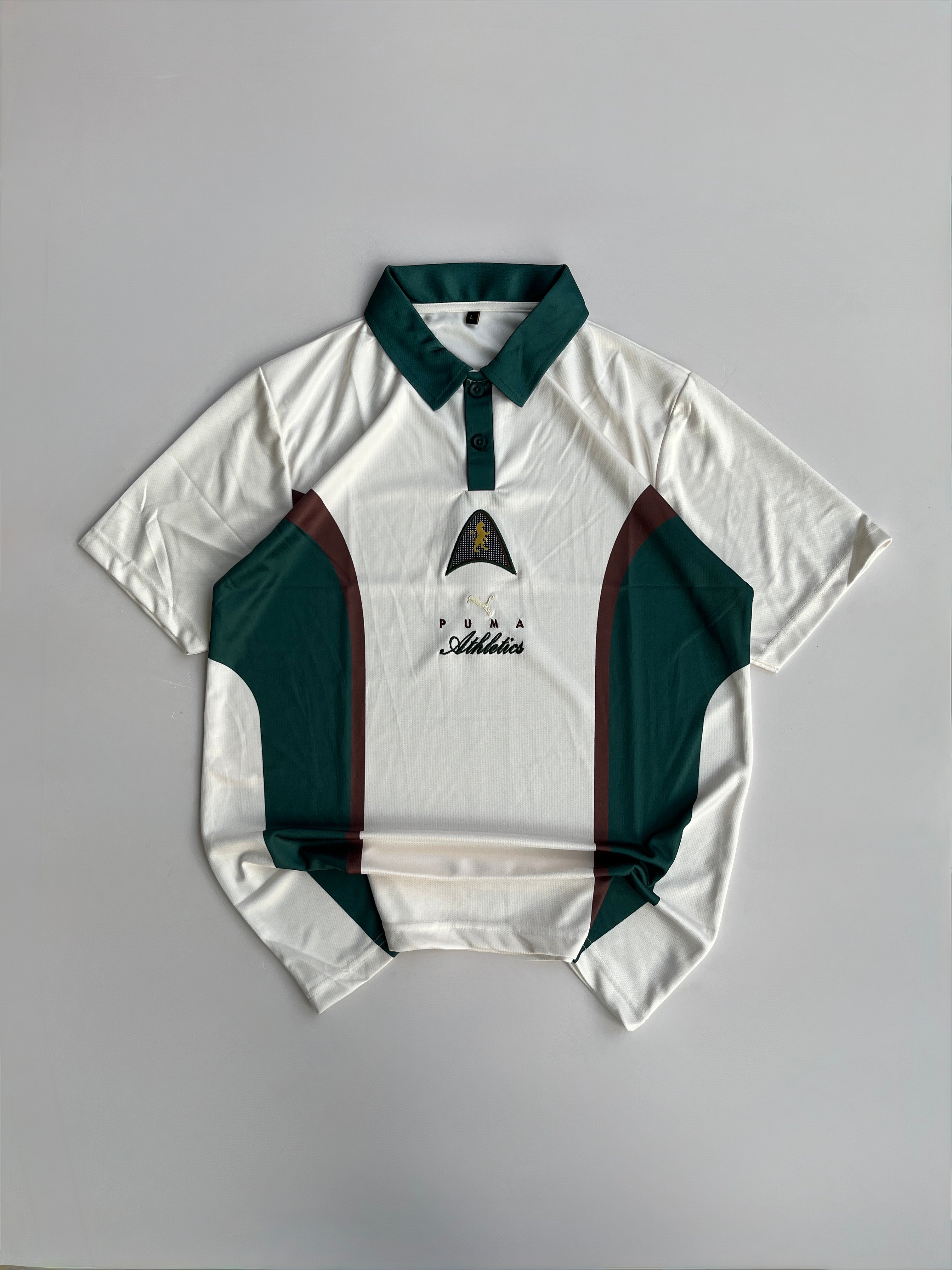 NO NAME PUMA PLAYERS LANE MENS VINTAGE JERSEY EMBROIDERY POLO