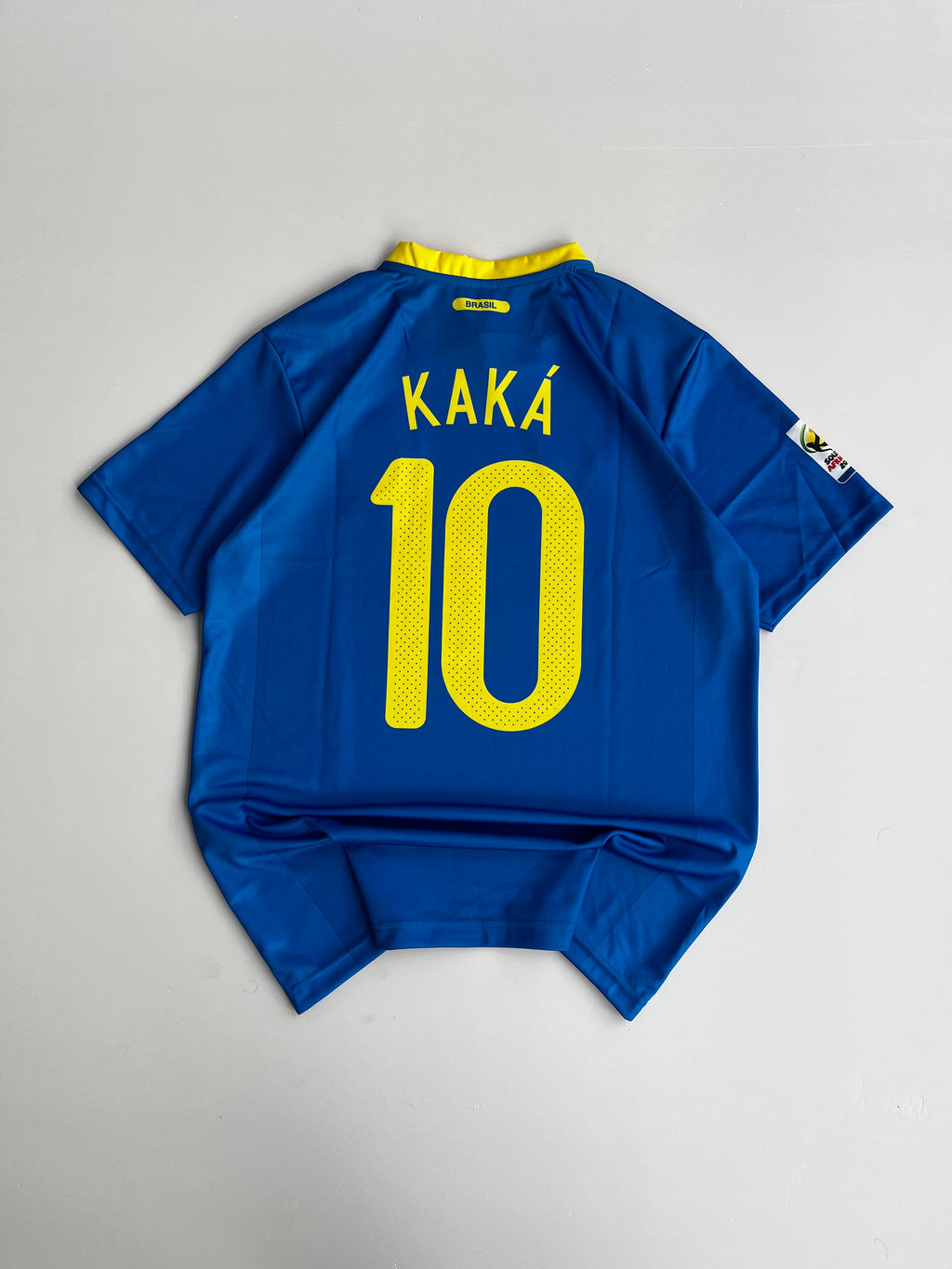 KAKA 10 BRAZIL 2010 WORLD CUP HOME KIT EMBROIDERY