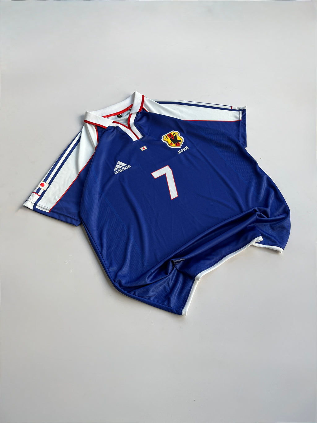 NAKATA 7 JAPAN 2000/01 RETRO HOME KIT EMBROIDERY POLO