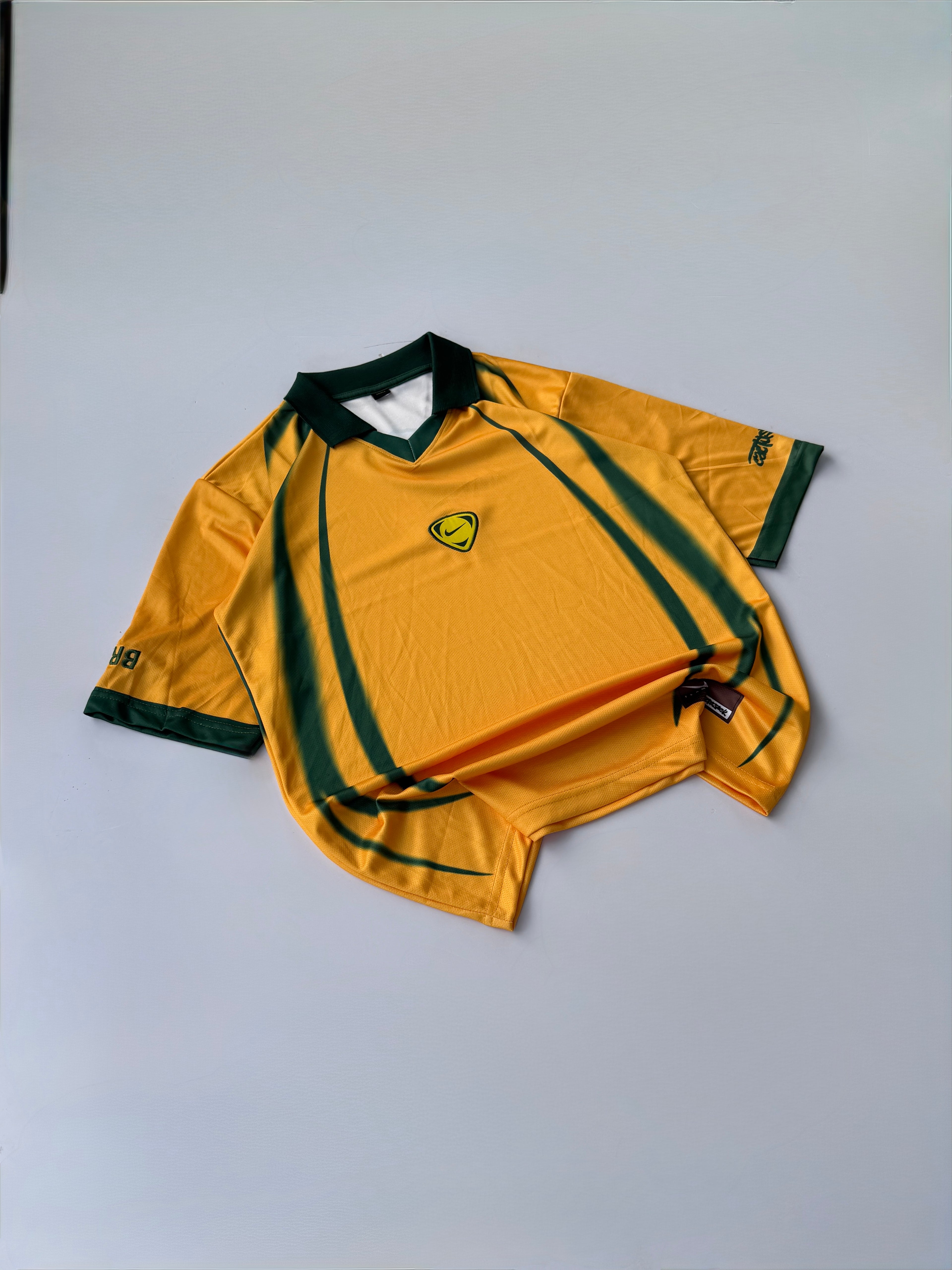 NO NAME BRAZIL CACTUS X NIKE T90 VINTAGE  FIVE SLEEVE EMBROIDERY POLO