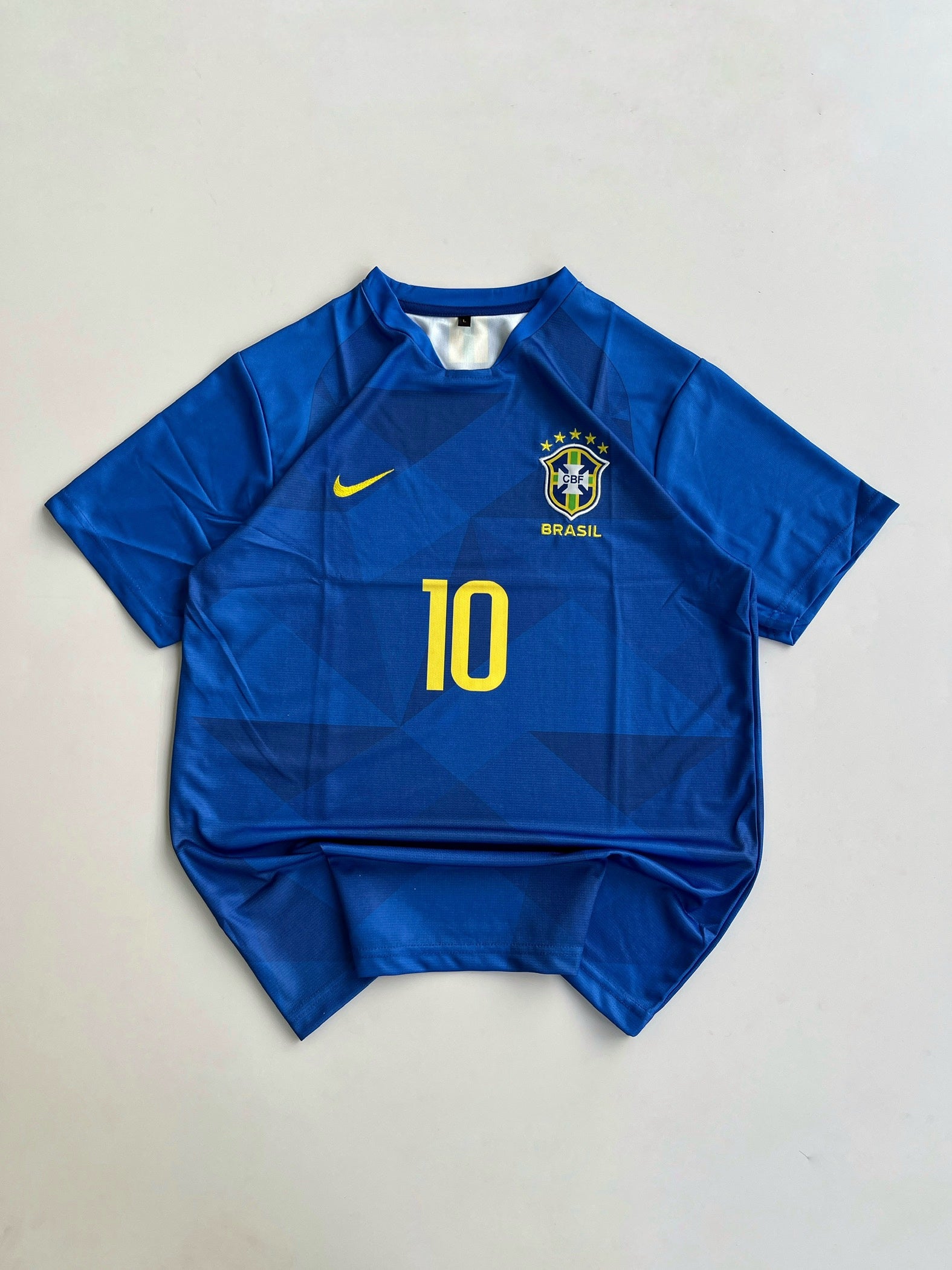 NEYMAR JR 10 BRAZIL 2018/19 AWAY KIT EMBROIDERY