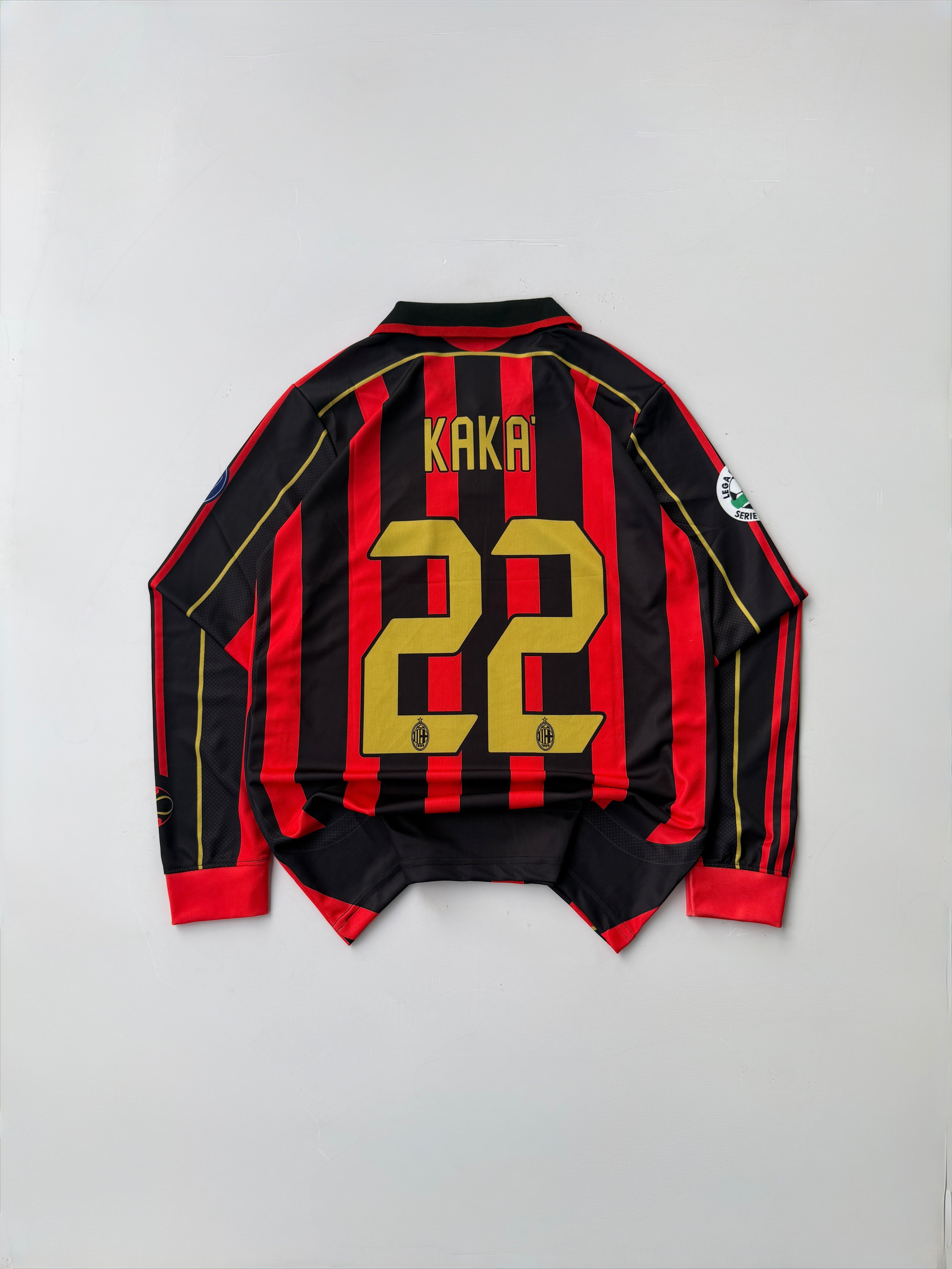 KAKA 22 ACMILAN 2006/07 RETRO HOME KIT EMBROIDERY FULL SLEEVE