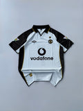 BECKHAM 7 MANCHESTER UNITED 2001/02 RETRO AWAY KIT EMBROIDERY POLO
