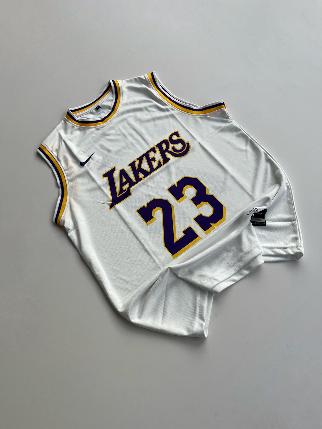 LEBRON JAMES 23 NIKE NBA JERSEY WHITE SUBLIMATION