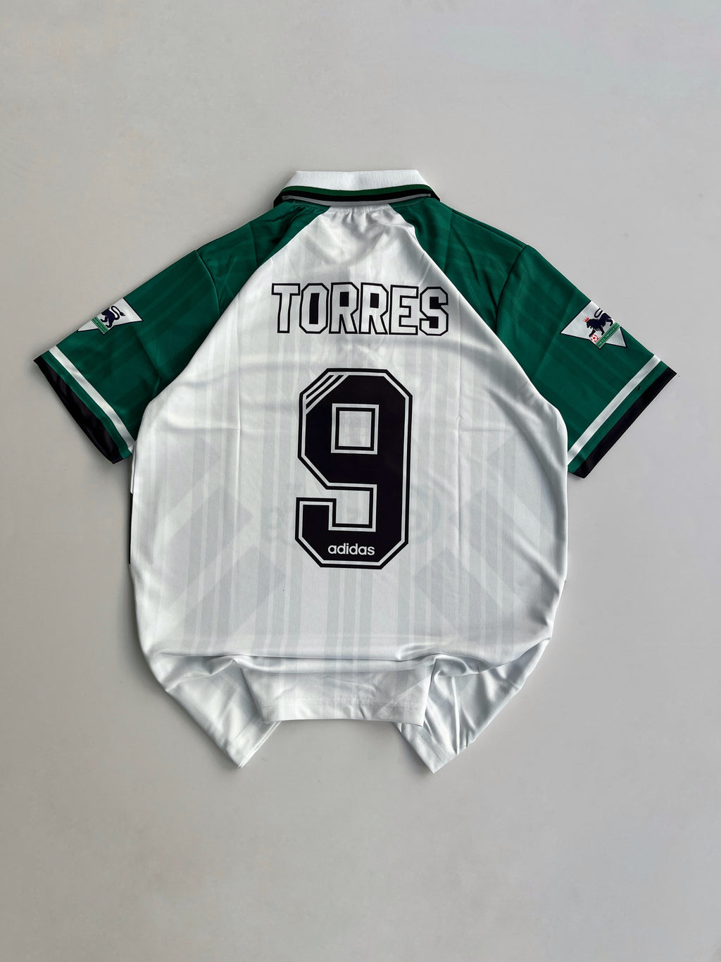 TORRES 9 LIVERPOOL 1993/95 RETRO AWAY KIT EMBROIDERY CUSTAMIZED POLO