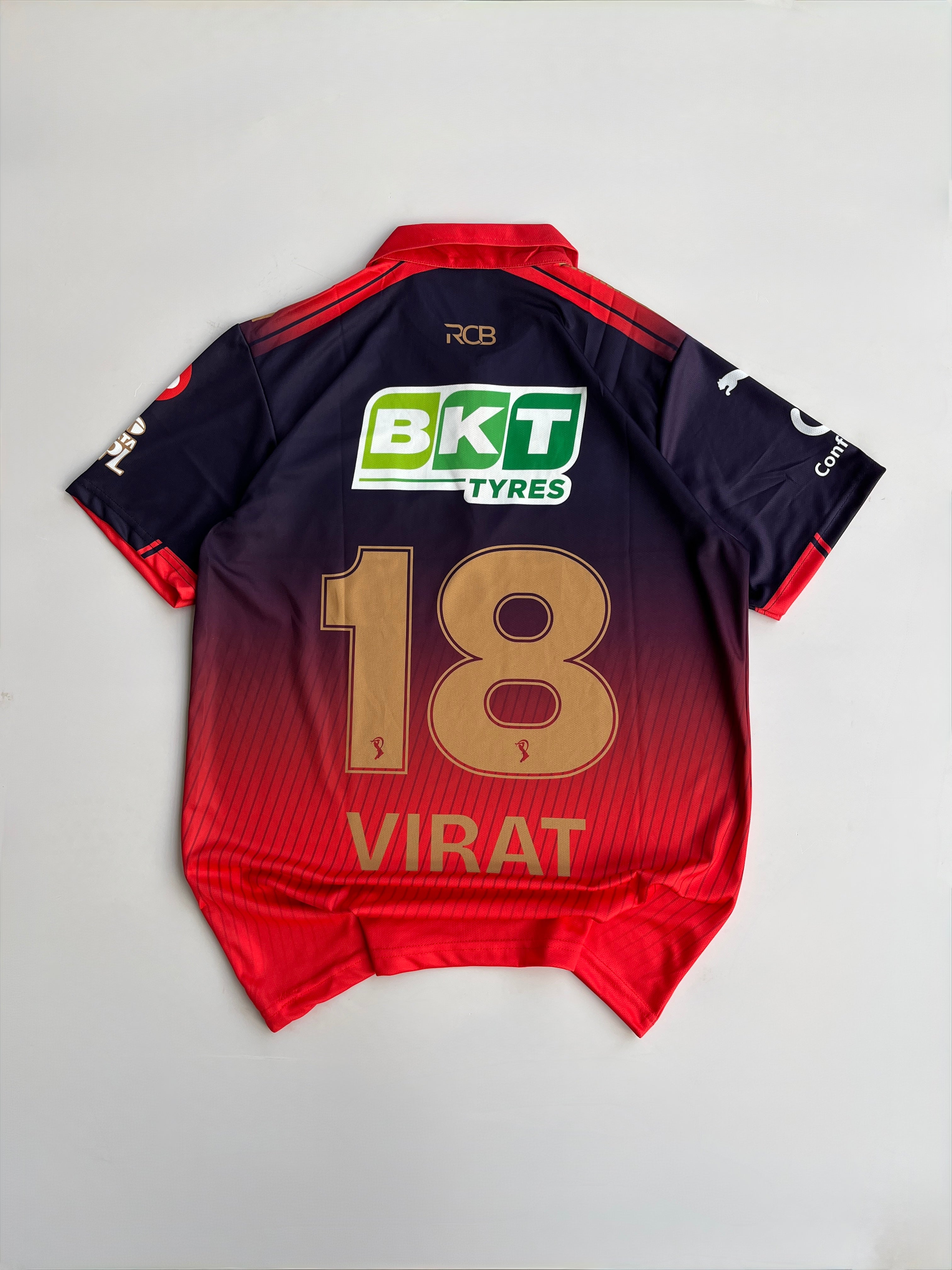 VIRAT KOHLI 18 ROYAL CHALLENGERS BANGLORE  IPL 2026 KIT EMBROIDERY
