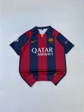 NEYMAR JR 11 FC BARCELONA 2014/15 HOME KIT EMBROIDERY