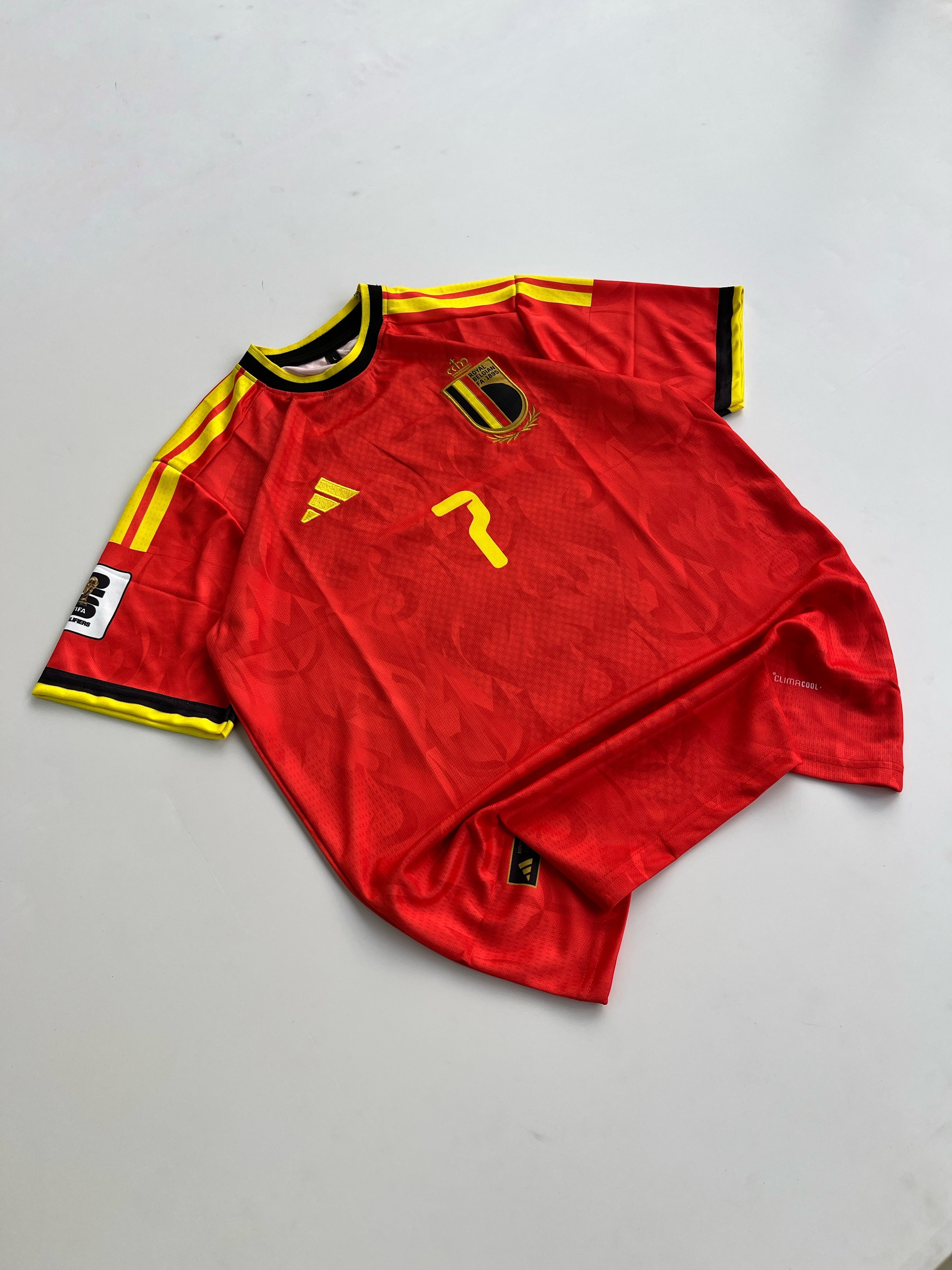 DE BRUYNE 7 BELGIAM 2026 WORLDCUP HOME KIT  EMBROIDERY