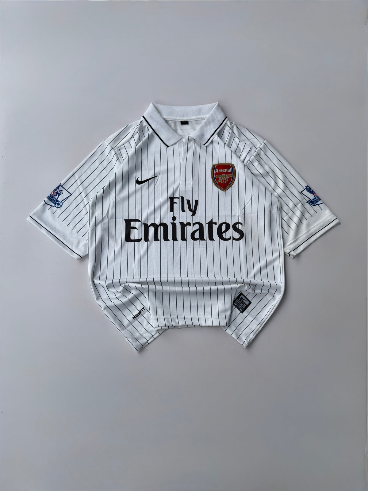 FABREGAS 4 ARSENAL 2009/10 RETRO THIRD KIT EMBROIDERY FIVE SLEEVE